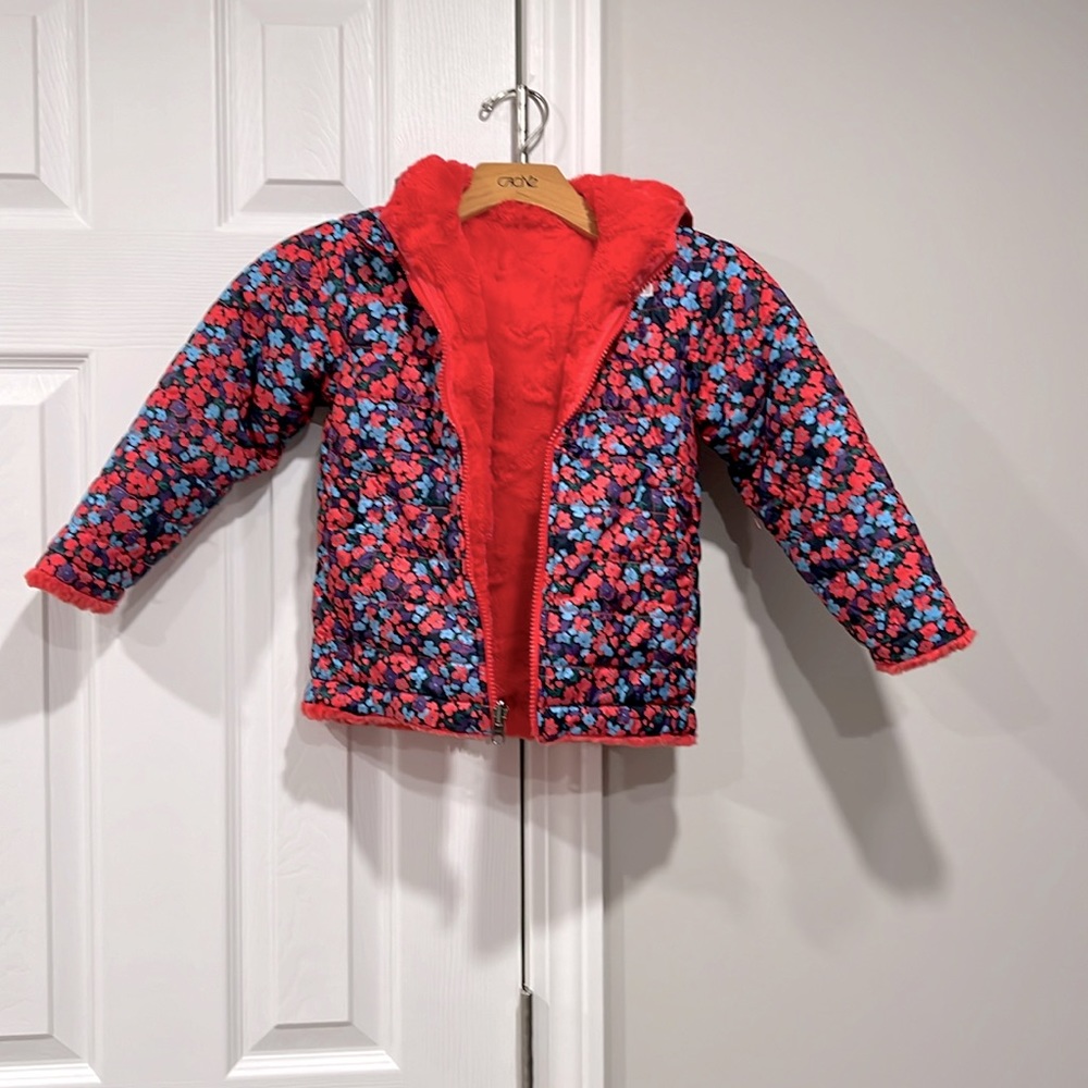 The North Face reversable winter jacket.